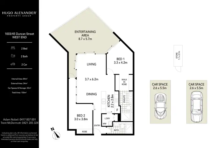 Floorplan of Homely apartment listing, 1003/45 Duncan Street, West End QLD 4101