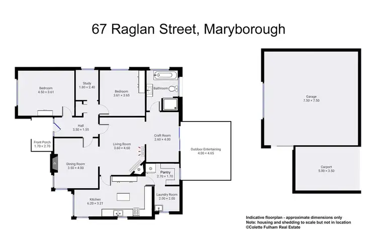 Floorplan of Homely house listing, 67 Raglan Street, Maryborough VIC 3465