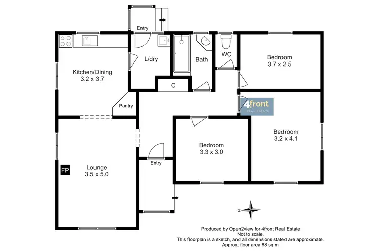 Floorplan of Homely house listing, 15 McGaw Place, Shorewell Park TAS 7320