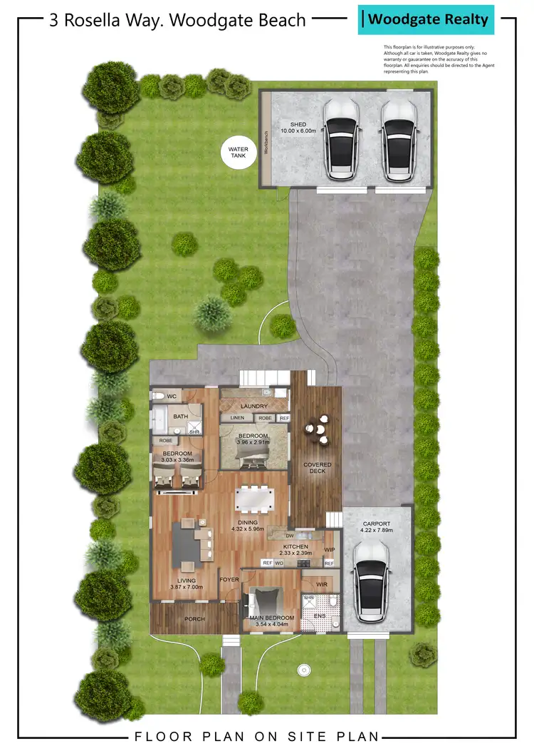 Floorplan of Homely house listing, 3 ROSELLA WAY, Woodgate QLD 4660