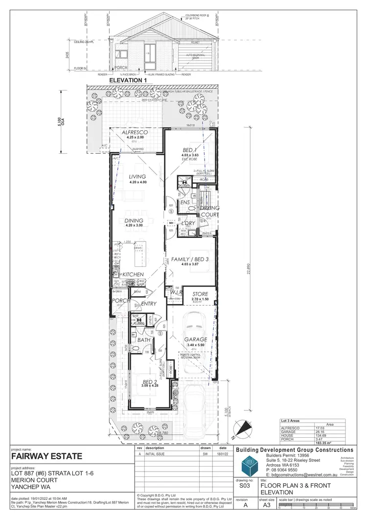 Floorplan of Homely house listing, 3/6 Merion Court, Yanchep WA 6035
