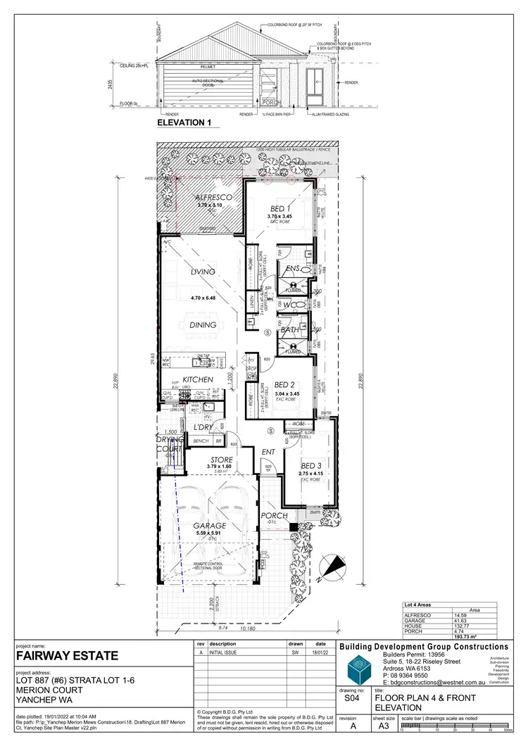 Floorplan of Homely house listing, 4/6 Merion Court, Yanchep WA 6035