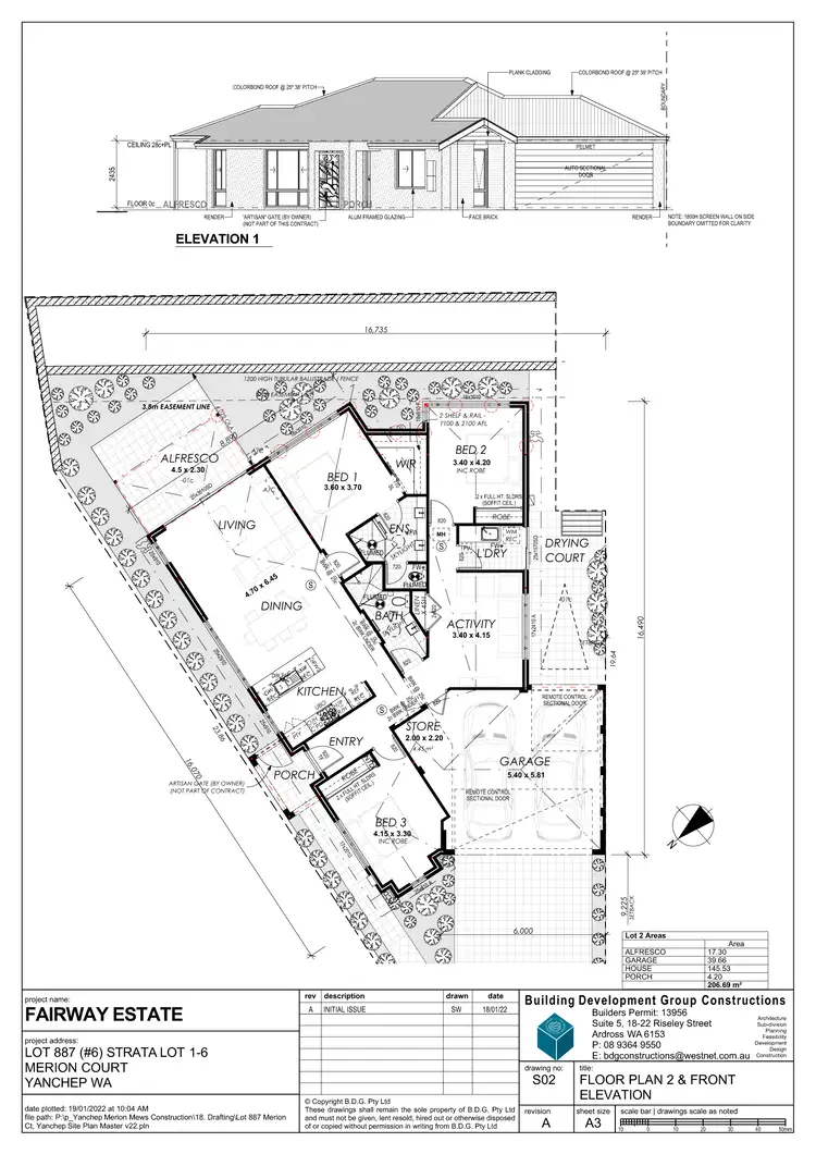 Floorplan of Homely unit listing, 2/6 Merion Court, Yanchep WA 6035