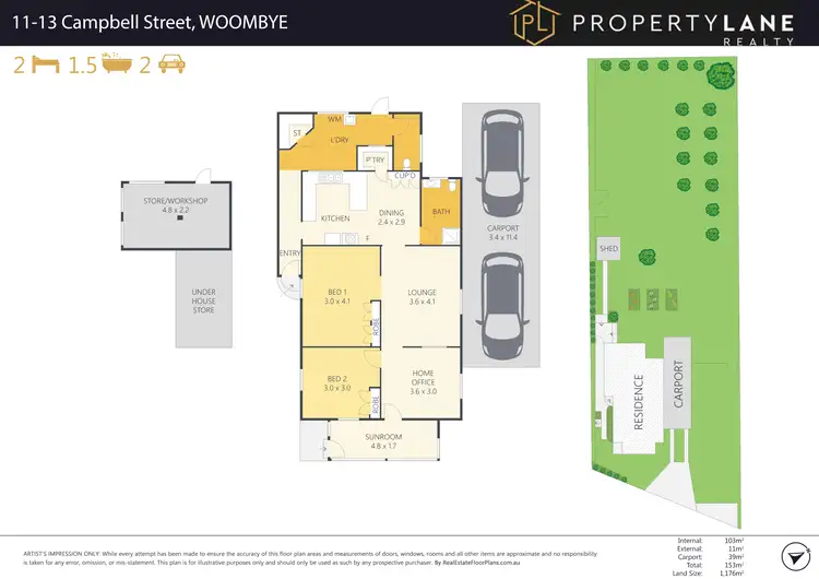 Floorplan of Homely house listing, 11-13 Campbell Street, Woombye QLD 4559