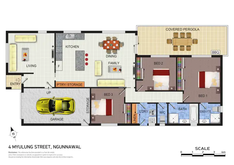 Floorplan of Homely house listing, 4 Myulung Street, Ngunnawal ACT 2913