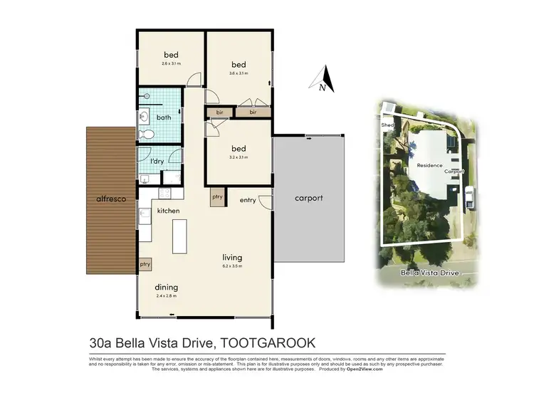 Floorplan of Homely house listing, 30A Bella Vista Drive, Tootgarook VIC 3941
