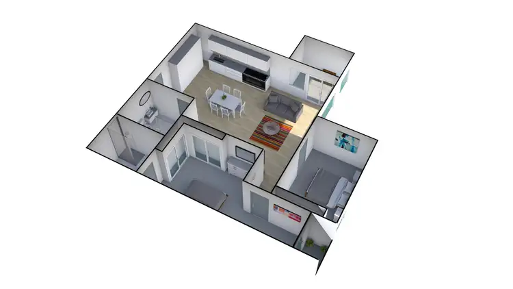 Floorplan of Homely apartment listing, 1201/91 Galada Avenue, Parkville VIC 3052