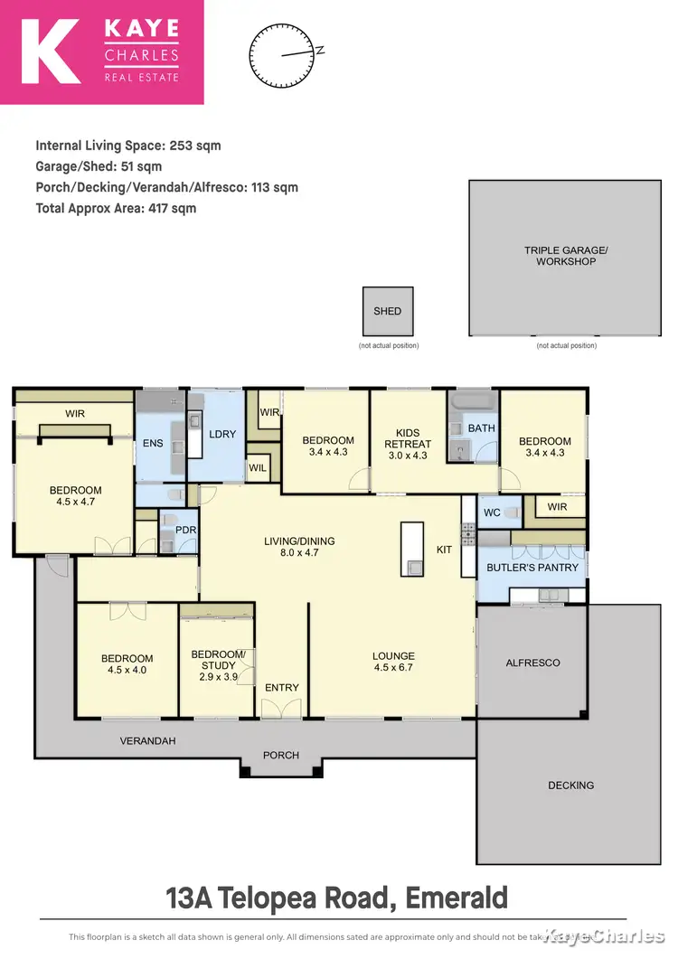 Floorplan of Homely house listing, 13a Telopea Road, Emerald VIC 3782