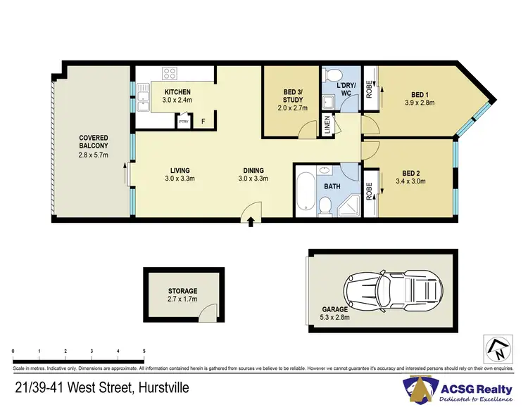 Floorplan of Homely apartment listing, 21/39 West Street, Hurstville NSW 2220