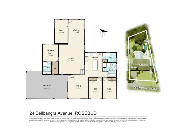 Floorplan of Homely house listing, 24 Bellbangra Avenue, Rosebud VIC 3939