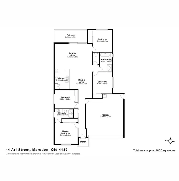 Floorplan of Homely house listing, 44 Ari Street, Marsden QLD 4132