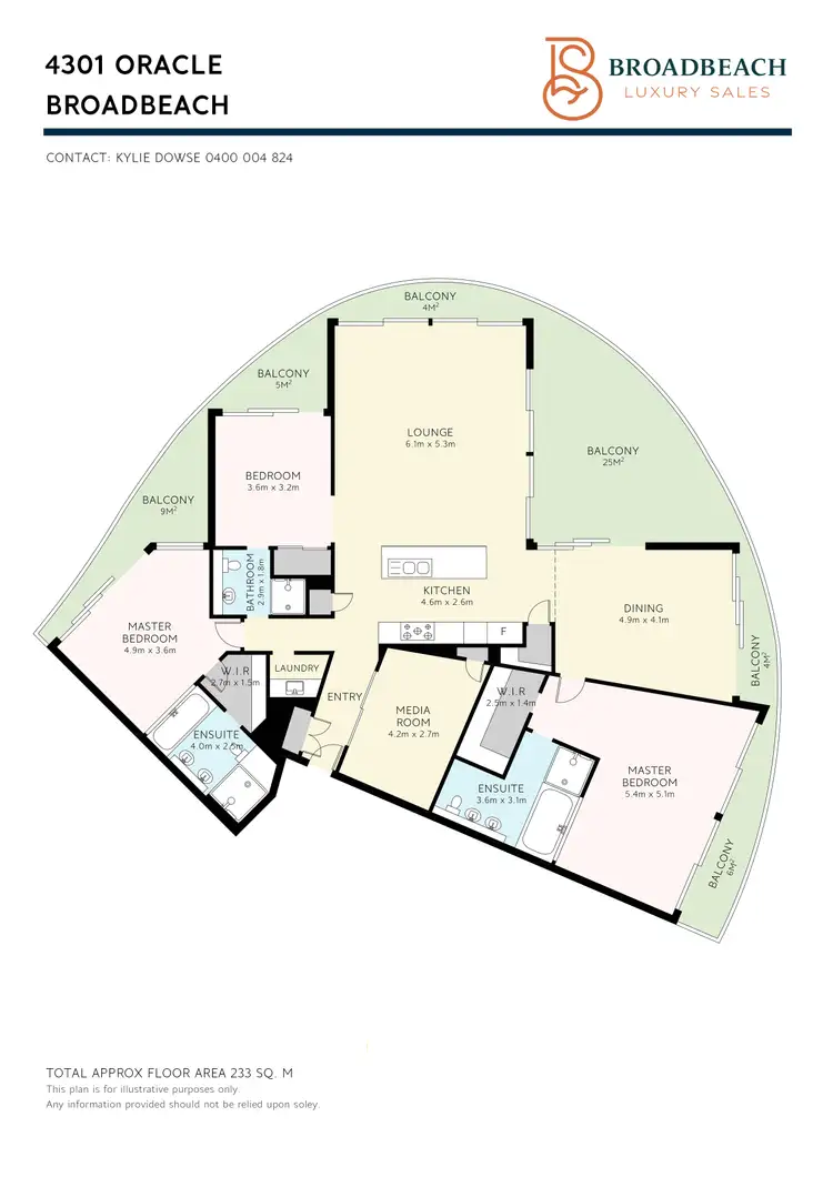 Floorplan of Homely apartment listing, 4301/1 Oracle Boulevard, Broadbeach QLD 4218