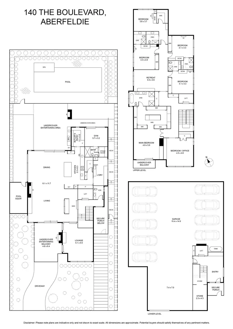 Floorplan of Homely house listing, 140 The Boulevard, Aberfeldie VIC 3040
