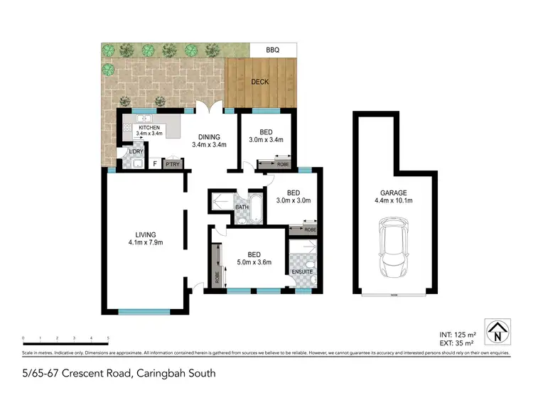 Floorplan of Homely townhouse listing, 5/65 Crescent Road, Caringbah South NSW 2229