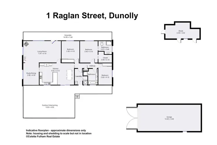 Floorplan of Homely rural property listing, 1 Raglan Street, Dunolly VIC 3472