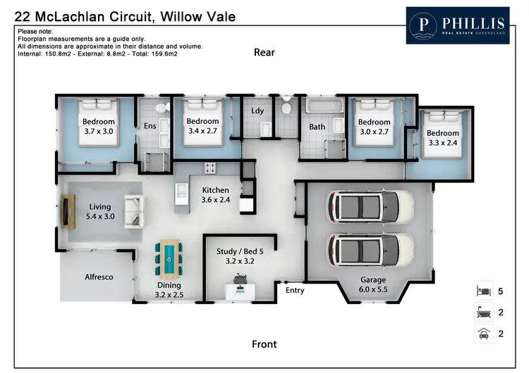 Floorplan of Homely house listing, 22 McLachlan Circuit, Willow Vale QLD 4209