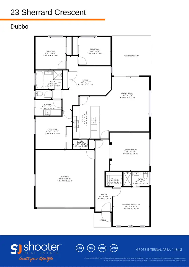 Floorplan of Homely house listing, 23 Sherrard Crescent, Dubbo NSW 2830