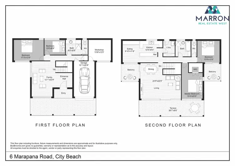 Floorplan of Homely house listing, 6 Marapana Road, City Beach WA 6015