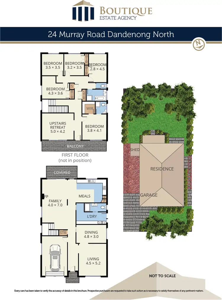 Floorplan of Homely house listing, 24 Murray Road, Dandenong North VIC 3175