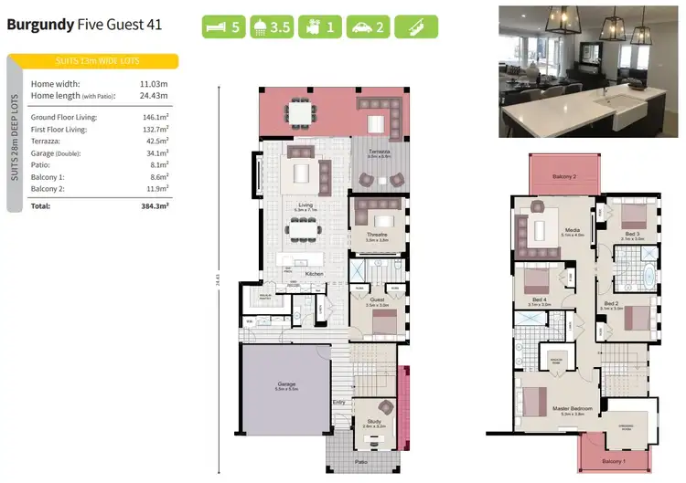 Floorplan of Homely house listing, Burgundy Five Guest 12 Raven Street,, Wongawilli NSW 2530
