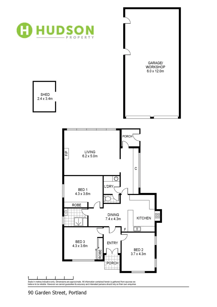 Floorplan of Homely house listing, 90 Garden Street, Portland VIC 3305