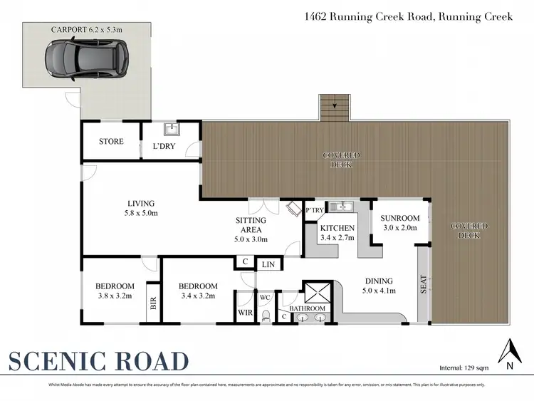 Floorplan of Homely rural property listing, 1462 Running Creek Road, Running Creek QLD 4287
