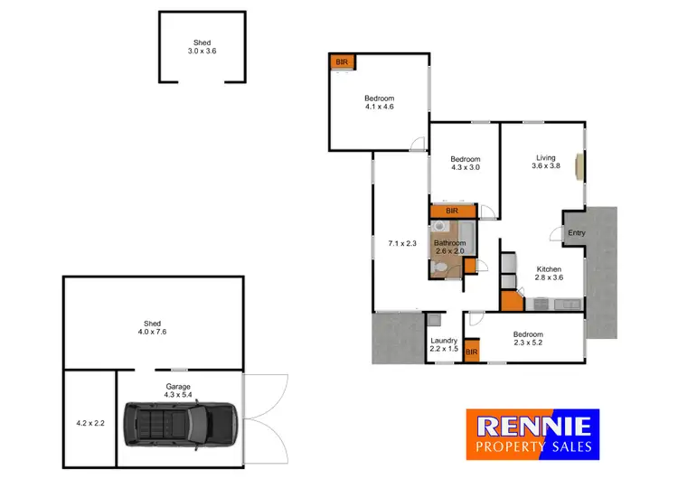 Floorplan of Homely house listing, 3 Ronald Court, Morwell VIC 3840