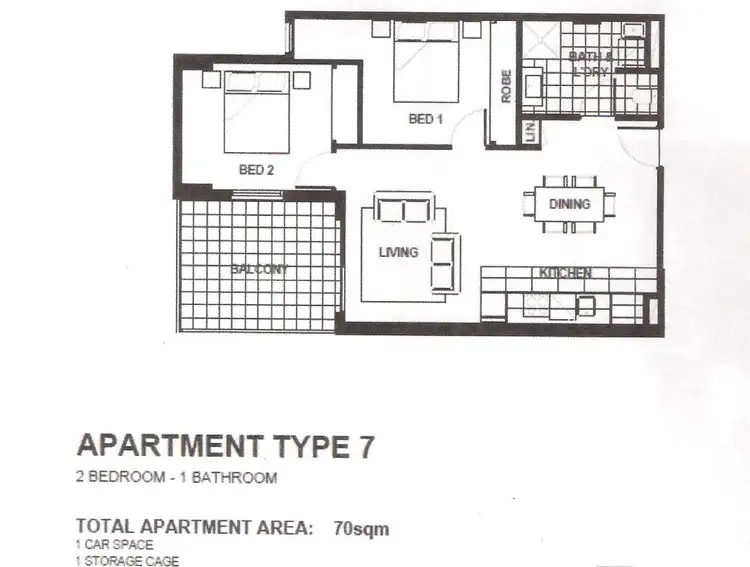 Floorplan of Homely apartment listing, 209/1088 Stud Road, Rowville VIC 3178