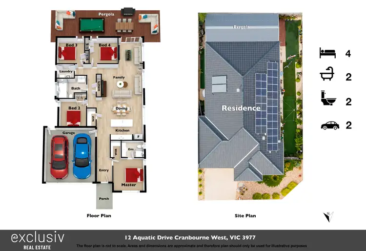 Floorplan of Homely house listing, 12 Aquatic Drive, Cranbourne West VIC 3977