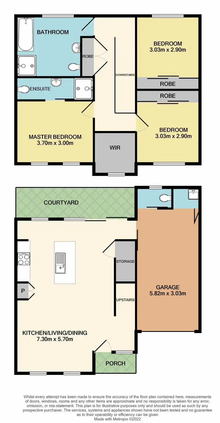 Floorplan of Homely townhouse listing, 1/1A Ruskin Street, Beresfield NSW 2322