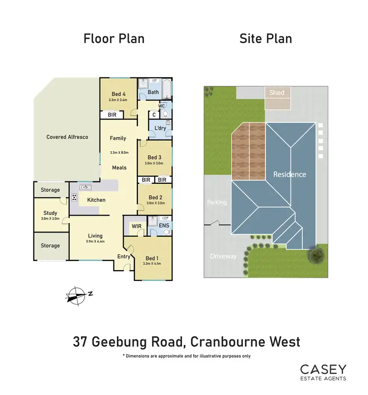 Floorplan of Homely house listing, 37 Geebung Road, Cranbourne West VIC 3977