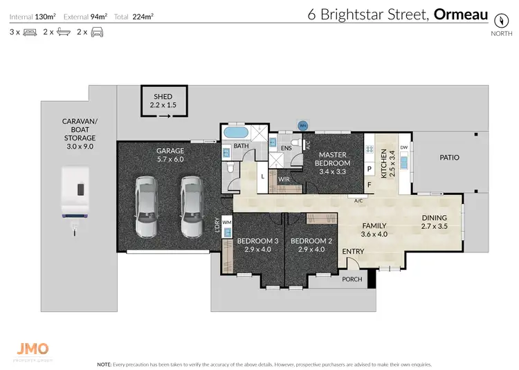 Floorplan of Homely house listing, 6 Brightstar Street, Ormeau QLD 4208