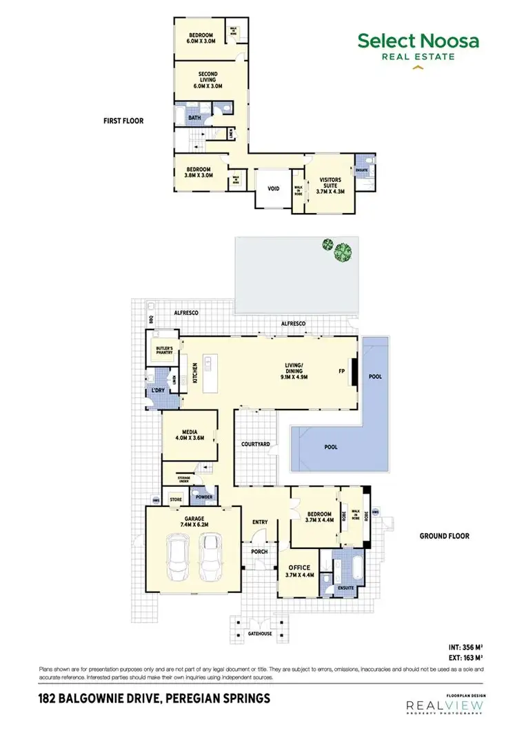 Floorplan of Homely house listing, 182 Balgownie Drive, Peregian Springs QLD 4573