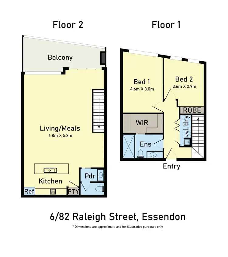 Floorplan of Homely apartment listing, 6/82 Raleigh street, Essendon VIC 3040