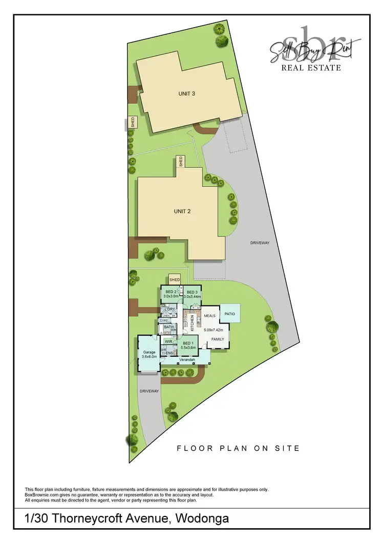 Floorplan of Homely house listing, 1/30 THORNEYCROFT AVENUE, Wodonga VIC 3690