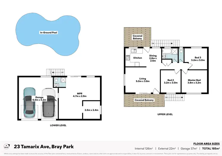 Floorplan of Homely house listing, 23 Tamarix Avenue, Bray Park QLD 4500