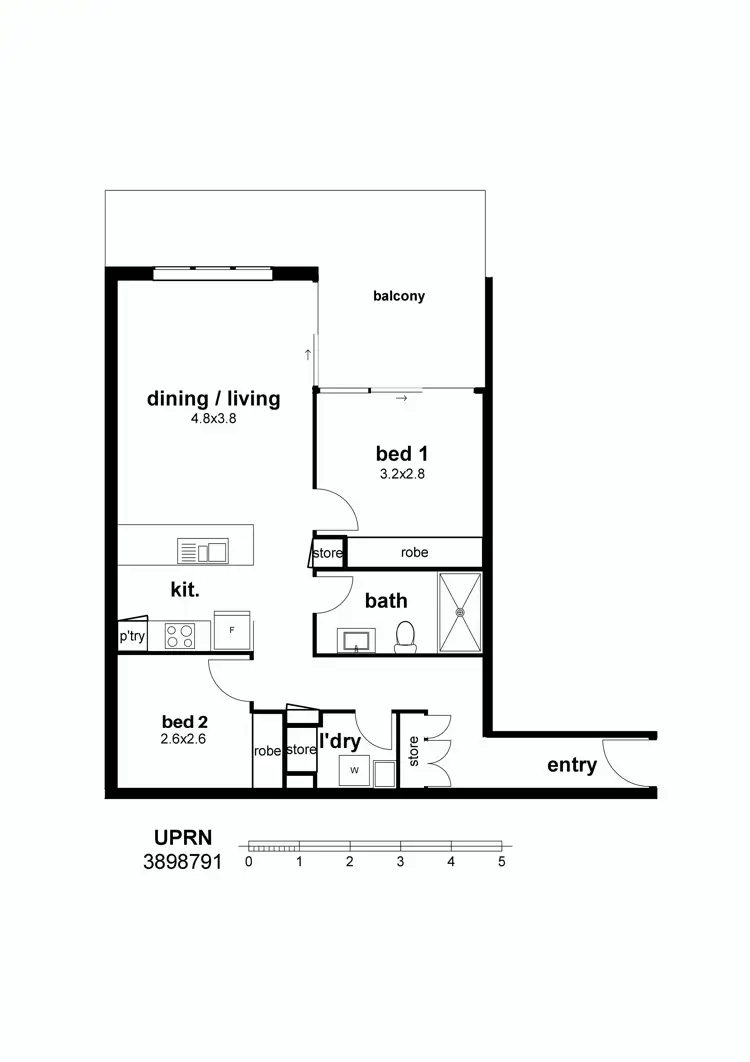 Floorplan of Homely unit listing, Address available on request
