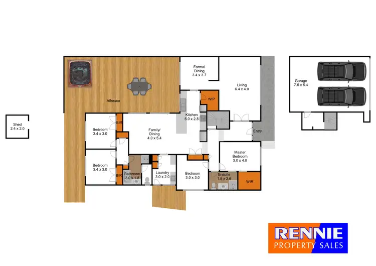 Floorplan of Homely house listing, 35 Quigley Crescent, Churchill VIC 3842