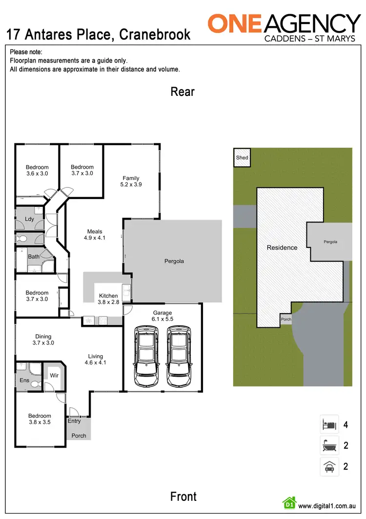 Floorplan of Homely house listing, 17 Antares Place, Cranebrook NSW 2749