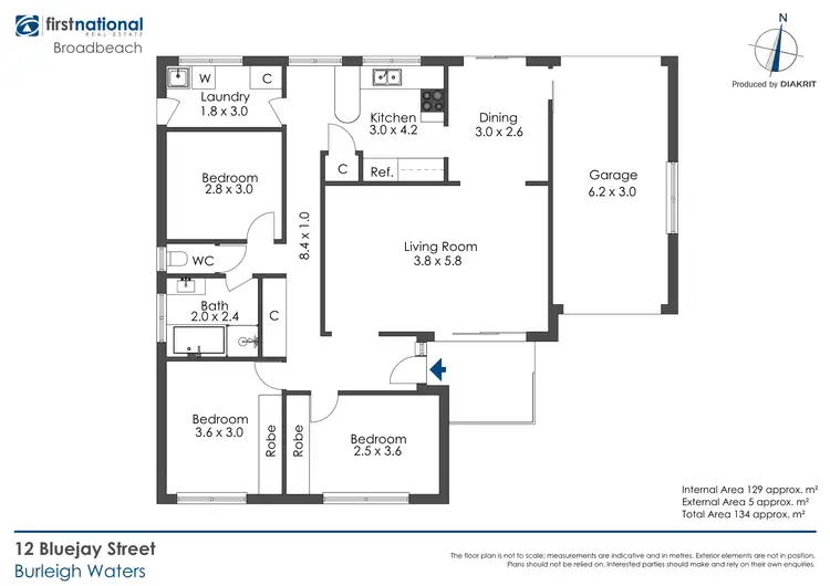 Floorplan of Homely house listing, 12 Bluejay Street, Burleigh Waters QLD 4220