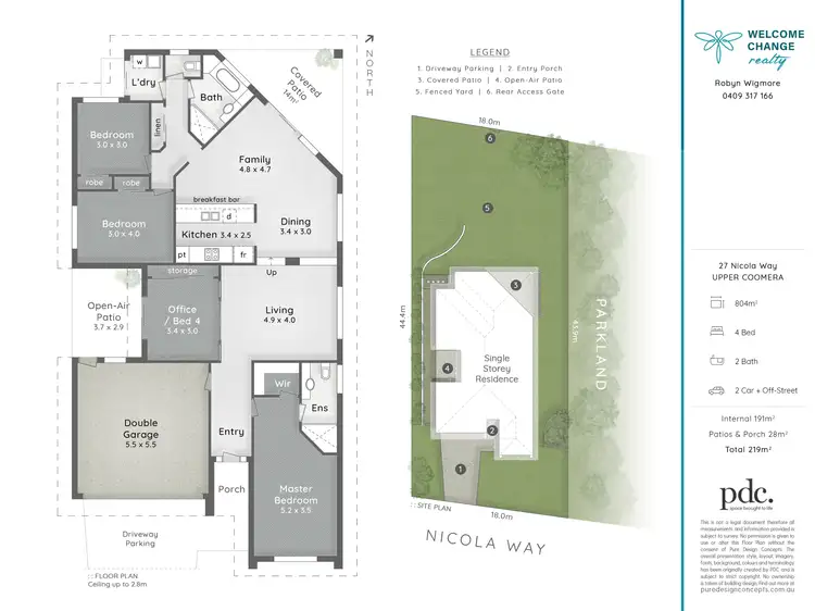 Floorplan of Homely house listing, 27 Nicola Way, Upper Coomera QLD 4209