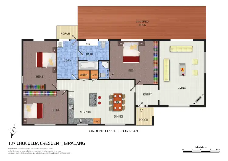 Floorplan of Homely house listing, 137 Chuculba Crescent, Giralang ACT 2617