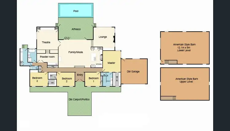 Floorplan of Homely rural property listing, 45 Berglund Road, Beaconsfield Upper VIC 3808