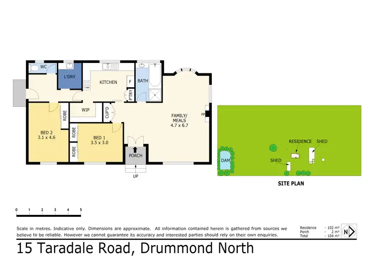 Floorplan of Homely house listing, 15 Taradale Road, Drummond North VIC 3446