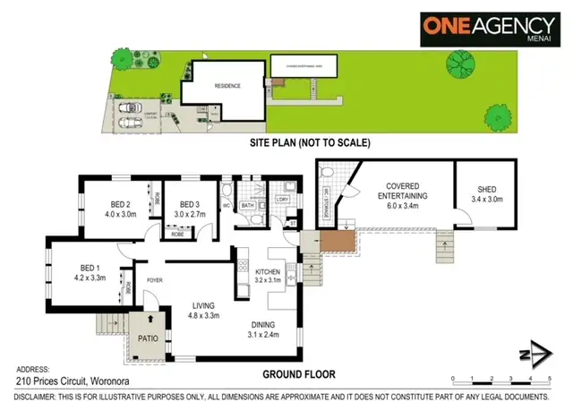 Floorplan of Homely house listing, 210 Prices Circuit, Woronora NSW 2232