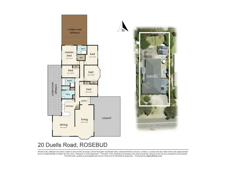 Floorplan of Homely house listing, 20 Duells Road, Rosebud VIC 3939