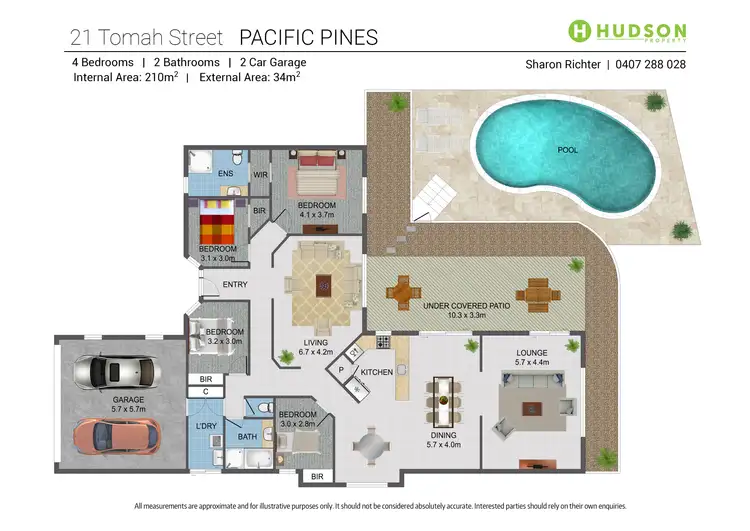 Floorplan of Homely house listing, 21 Tomah Street, Pacific Pines QLD 4211