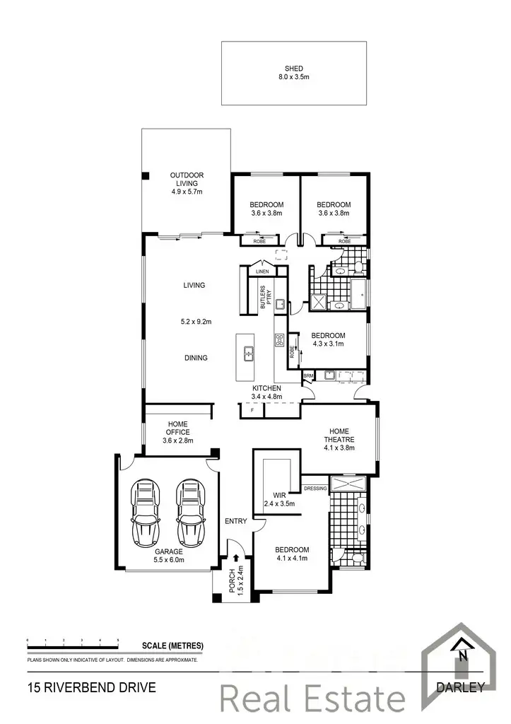 Floorplan of Homely house listing, 15 Riverbend Drive, Darley VIC 3340