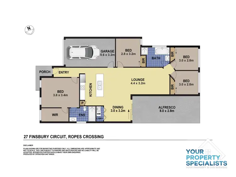 Floorplan of Homely house listing, 27 Finsbury Circuit, Ropes Crossing NSW 2760