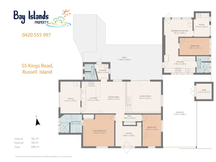 Floorplan of Homely house listing, 55 Kings Road, Russell Island QLD 4184